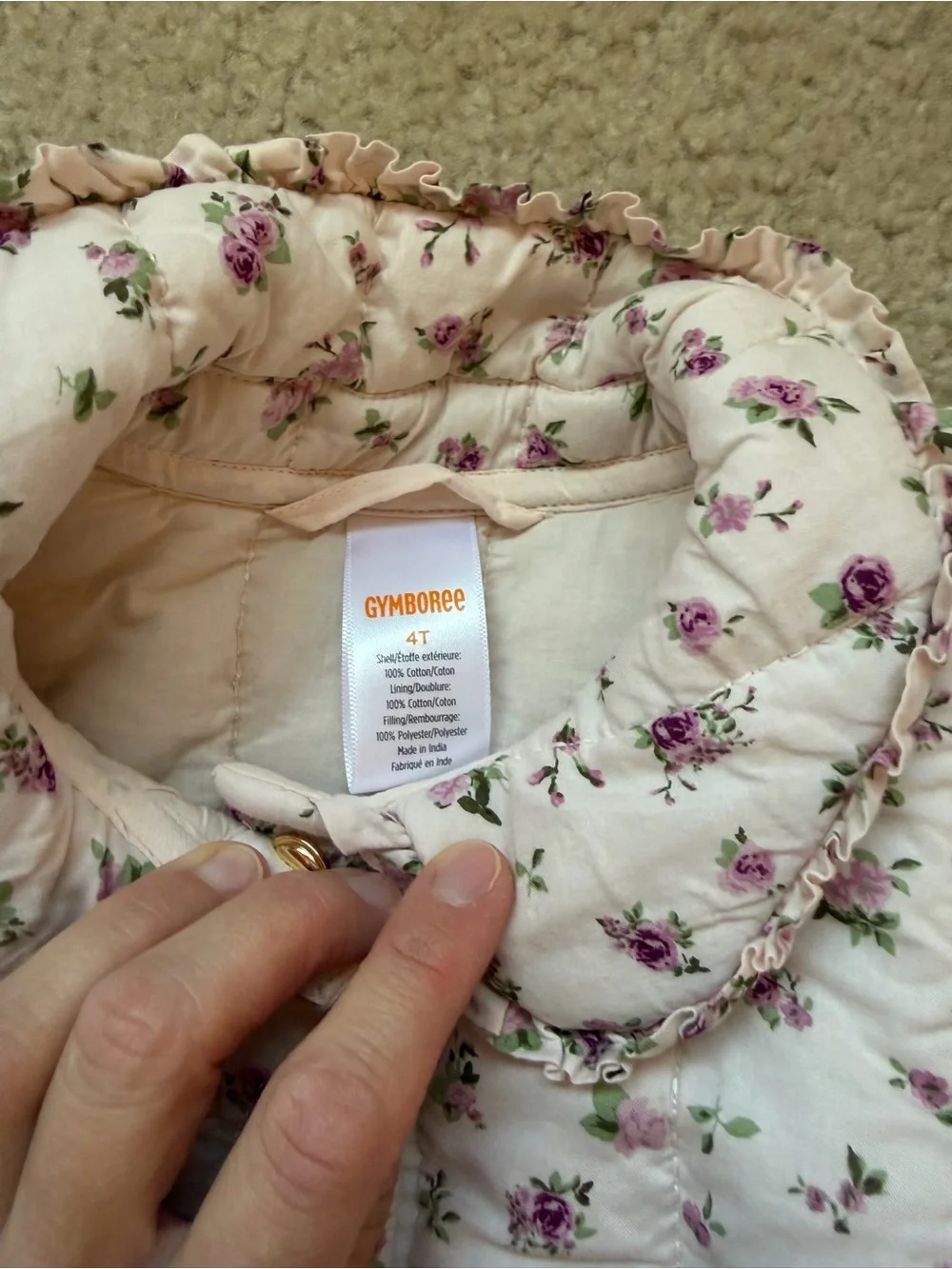 Gymboree Floral Jacket 4T
